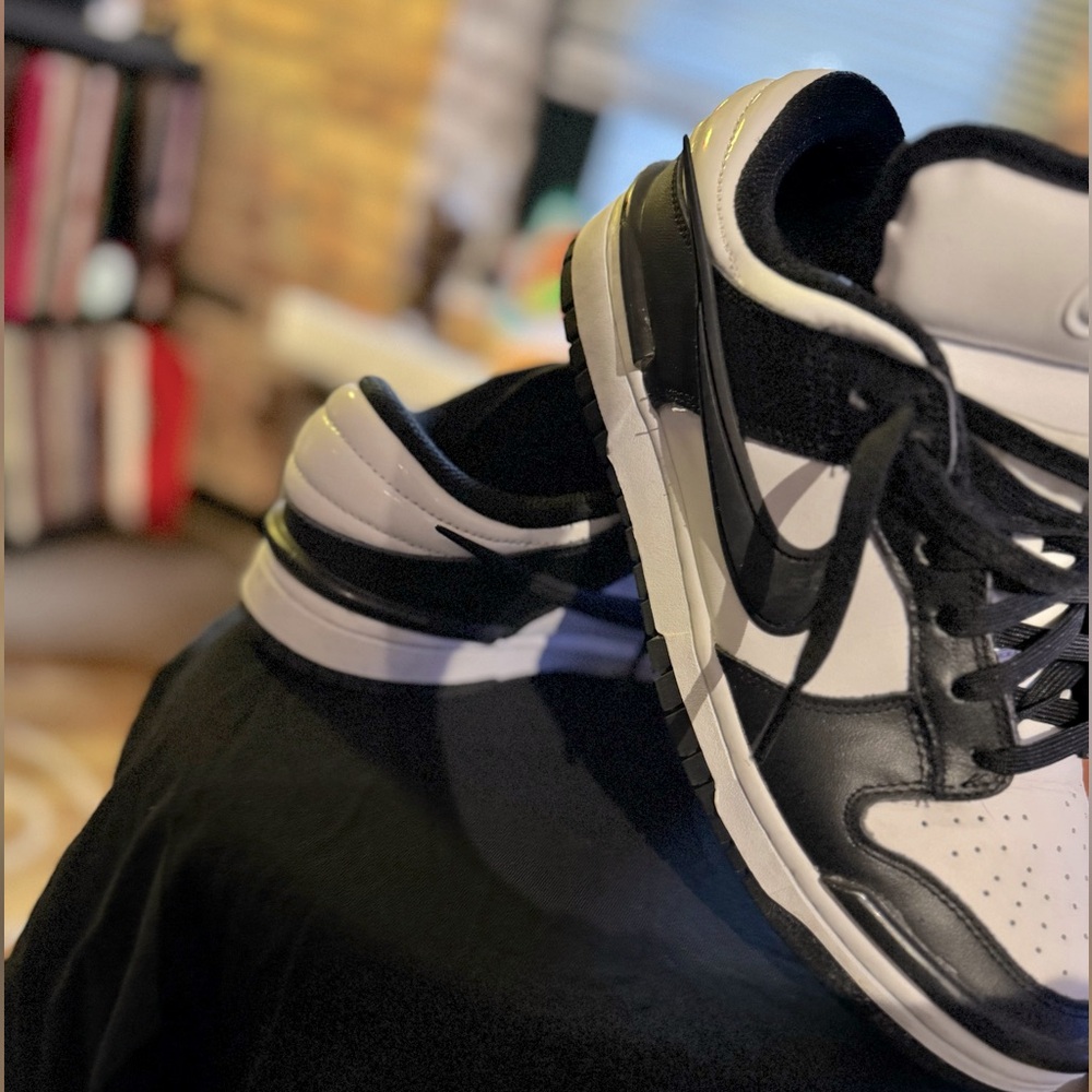 Nike Dunk Low Twist “PANDA” 
Size- 9.5 (Women’s) 
Color- Black/White